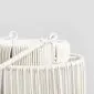 Lampion MODERN HAMPTONS ogrodowy ze świecą LED biały 20.5x38 cm | MIRAT