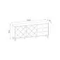 Komoda BILBAO 2D/3S dąb craft tobacco/grafit mat | sklep MIRAT styl LOFT, RYFLOWANY kolekcja BILBAO