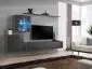 Meblościanka SWITCH XV wisząca z podświetleniem LED | MIRAT. w stylu kolekcja SWITCH