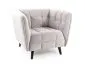Fotel do salonu kubełkowy CASTELLO 1 Velvet Jasny Szary | MIRAT styl LOFT kolekcja CASTELLO