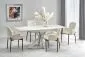 Stół rozkładany VIVALDI 160(200)x89 biały marmur w stylu glamour | MIRAT. w stylu kolekcja