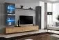 Meblościanka SWITCH XVIII wisząca nowoczesna na wysoki połysk | MIRAT. w stylu kolekcja SWITCH