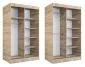 Szafa przesuwna MODUO COMFORT 2 120 antracyt z lustrem | MIRAT. w stylu  kolekcja MODUO COMFORT