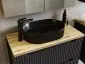 Szafka pod umywalkę NOVA BLACK 82-80-2S 80cm czarna nowoczesna I sklep meblowy MIRAT. styl RYFLOWANY