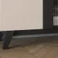 Witryna wysoka FRESHION 02 2D kaszmirowa/czarna I sklep meblowy MIRAT. kolekcja FRESHION