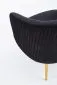 Fotel CROWN czarny z przeszyciami w stylu glamour | MIRAT. w stylu GLAMOUR kolekcja