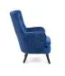 Fotel RAVEL VELVET granatowy tapicerowany aksamitem | MIRAT. w stylu kolekcja