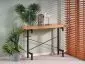 Konsola INFERNO 106x30 dąb/czarna w stylu loft | MIRAT. styl LOFT