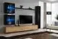 Meblościanka SWITCH XVIII wisząca nowoczesna na wysoki połysk | MIRAT. w stylu kolekcja SWITCH