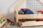 Łóżko dziecięce LOCA B 80x160 sosna domek pojedyncze | MIRAT. w stylu kolekcja LOCA