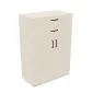 Komoda biurowa EASY SPACE CABINET HDE 2D2S 80cm kaszmirowa zamykana I sklep meblowy MIRAT.