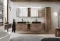 Szafka łazienkowa SANTA FE OAK 80 dąb z lustrem COMAD | MIRAT. styl LOFT kolekcja SANTA FE OAK