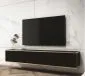 Szafka RTV KARL 175cm wisząca/stojąca czarny mat loftowa I sklep meblowy MIRAT. styl GLAMOUR, LOFT