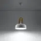 Lampa wisząca CASCO biała/naturalne drewno | sklep MIRAT  kolekcja casco