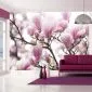 Fototapeta - Gałązka kwitnącej magnolii-1