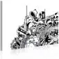Obraz - Artistic mess - triptych-1