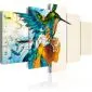 Obraz - Bird's music - 5 pieces-1