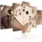 Obraz - Pokerowa noc - sepia-1