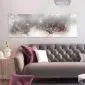 Obraz - Krople rosy (1-częściowy) różowy wąski-2