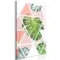 Obraz - Geometryczna monstera (1-częściowy) pionowy-1