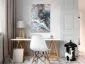 Obraz - Blue Sienna Marble (1-częściowy) pionowy-2