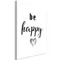 Obraz - Be happy (1-częściowy) pionowy-1