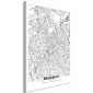 Obraz - Mapa Brukseli (1-częściowy) pionowy-1