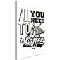 Obraz - All you need to feel better is coffee (1-częściowy) pionowy-1