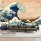 Fototapeta - Hokusai  Wielka fala w Kanagawie (Reprodukcja)-1