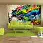 Fototapeta - Funky - graffiti-1