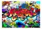Fototapeta - Street art czerwony motyw-2