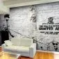 Fototapeta - Banksy - Graffiti Area-1