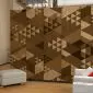Fototapeta - Brązowy patchwork-1