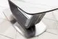 Stół ARMANI CERAMIC160(220)x90 biały/czarny z efektem marmuru | MIRAT. styl GLAMOUR