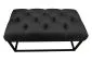 Ławka CHARLIE MG VELVET czarna tapicerowana aksamitem | MIRAT. w stylu GLAMOUR kolekcja