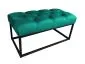 Ławka CHARLIE MG VELVET morska tapicerowana aksamitem | MIRAT. w stylu GLAMOUR kolekcja
