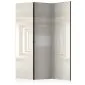 Parawan dwustronny 3D 135x172 cm 3-częściowy beżowy | MIRAT.