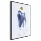 Plakat akwarelowa abstrakcja 60 x 90 cm z ramą czarną | MIRAT. kolekcja a-A-0399-ao-a