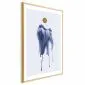 Plakat akwarelowa abstrakcja 60 x 90 cm z ramą złotą | MIRAT. kolekcja a-A-0399-ao-a