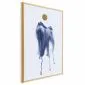 Plakat akwarelowa abstrakcja 60 x 90 cm z ramą złotą | MIRAT. kolekcja a-A-0399-ao-a