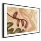 Plakat Kolorowe kształty 60x40 cm z ramą czarną z marginesem | MIRAT.