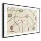 Plakat Kształty 30x21 cm z ramą czarną z marginesem | MIRAT.