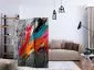 Parawan akustyczny Abstrakcje 135 x 172 cm Brązowy