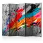 Parawan akustyczny Abstrakcje 225 x 172 cm Czerwony