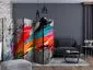Parawan akustyczny Abstrakcje 225 x 172 cm Czerwony