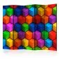 Parawan jednostronny 3D 225x172 cm 5-częściowy wielokolorowy | MIRAT.