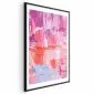 Plakat Kolorowe Pociągnięcia 42x29,7 cm z ramą czarną z marginesem | MIRAT.