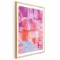 Plakat Kolorowe Pociągnięcia 42x29,7 cm z ramą złotą z marginesem | MIRAT.