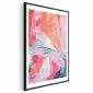 Plakat Różowa Paleta 21x30 cm z ramą czarną z marginesem | MIRAT.