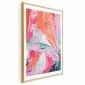 Plakat Różowa Paleta 21x30 cm z ramą złotą z marginesem | MIRAT.